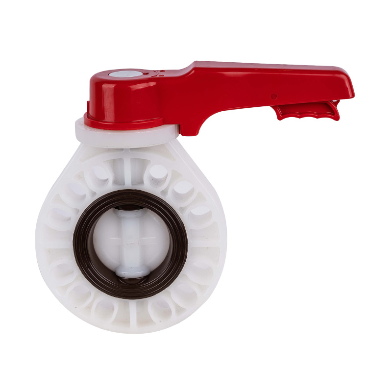 PVDF D71X-10F Handtag vridspjällsventil DN15-200 GB Standard