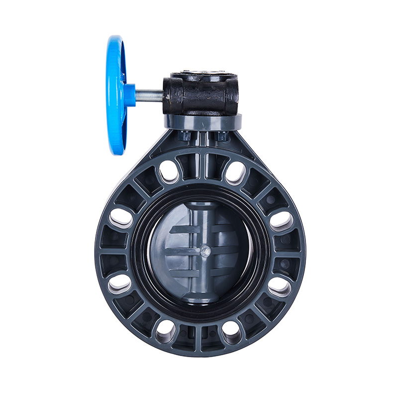 PVC-U D371X-10U Snäckväxel vridspjällsventil DN40-1000 40A-1000A JIS Standard