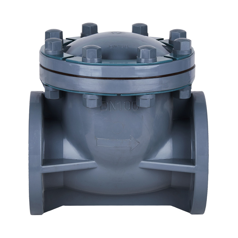 PVC-C H44F-10V Svängtyp backventil DN15-300 1/2'-12' ANSI Standard
