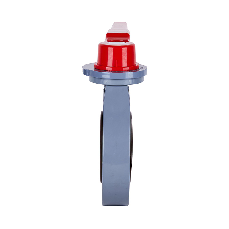 PVC-C D71X-10V Handtag vridspjällsventil DN15-200 15A-200A JIS Standard