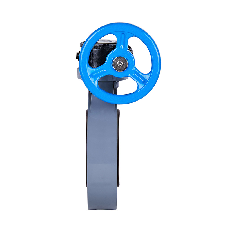 PVC-C D371X-10V Snäckväxel vridspjällsventil DN40-1000 40A-1000A JIS Standard