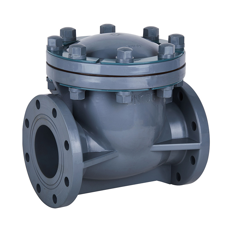 PVC-C H44F-10V Svängtyp backventil DN15-300 1/2'-12' ANSI Standard