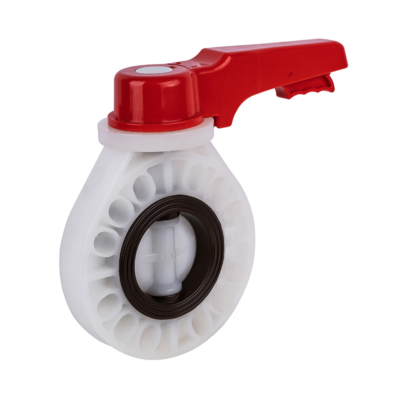 PVDF D71X-10F Handtag vridspjällsventil DN15-200 GB Standard