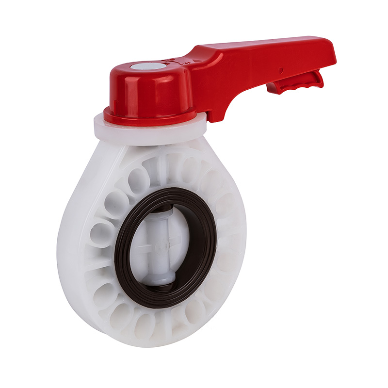 PVDF D71X-10F Handtag vridspjällsventil DN40-200 1-1/2'-8' ANSI Standard