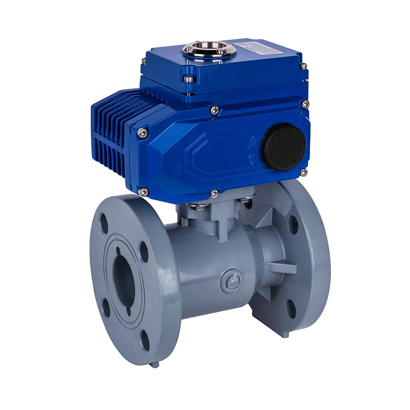 PVC-C D941F-10V Elektrisk flänskulventil DN20-300 20A-300A JIS Standard