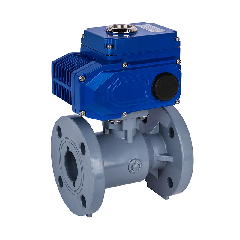 PVC-C D941F-10V Elektrisk flänskulventil DN15-300 GB Standard