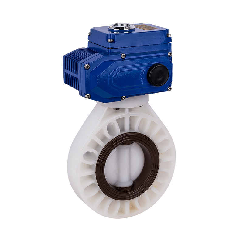 PVDF D971X-10F Elektrisk vridspjällsventil DN40-1000 40A-1000A JIS Standard