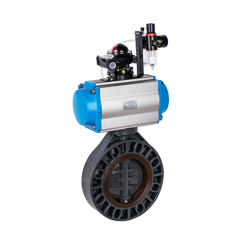 PVC-U D671X-10V pneumatisk vridspjällsventil DN40-1000 40A-1000A JIS Standard