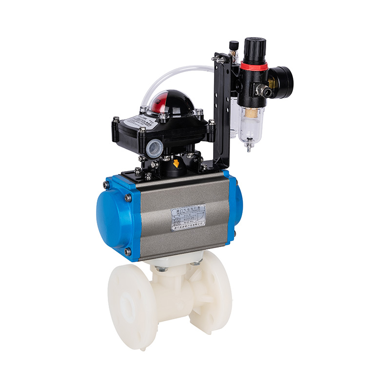 PVDF Q641F-10F Pneumatisk flänskulventil DN20-300 20A-300A JIS Standard