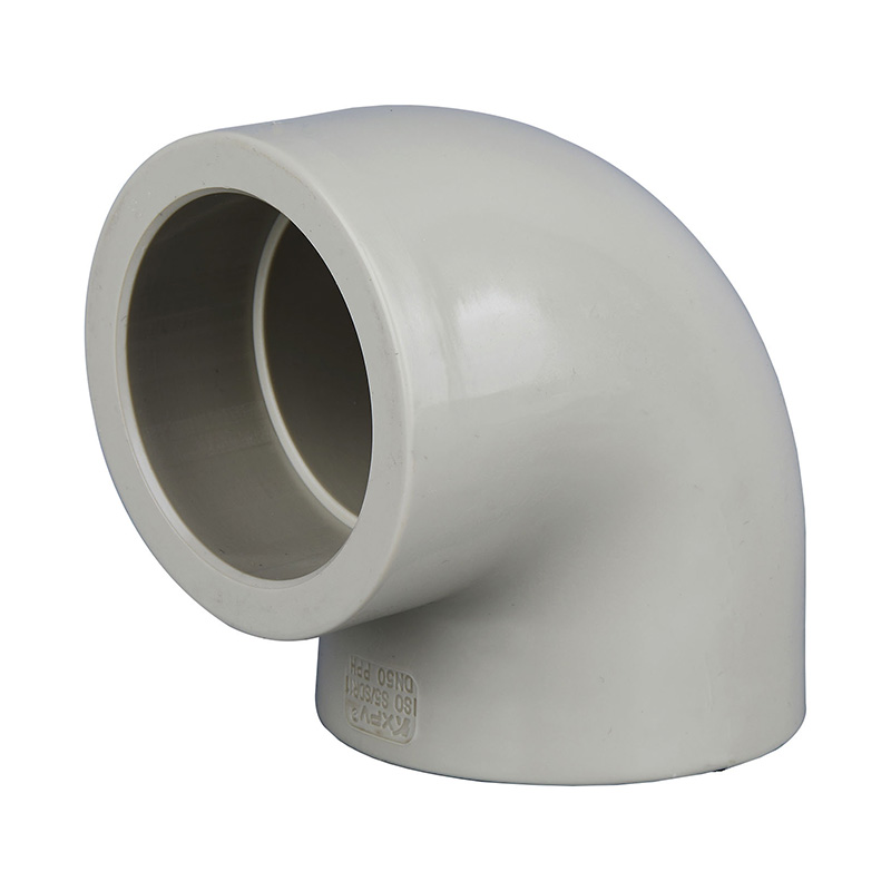 PPH Hot Melt Socket 90° Armbåge DN15-100 GB Standard